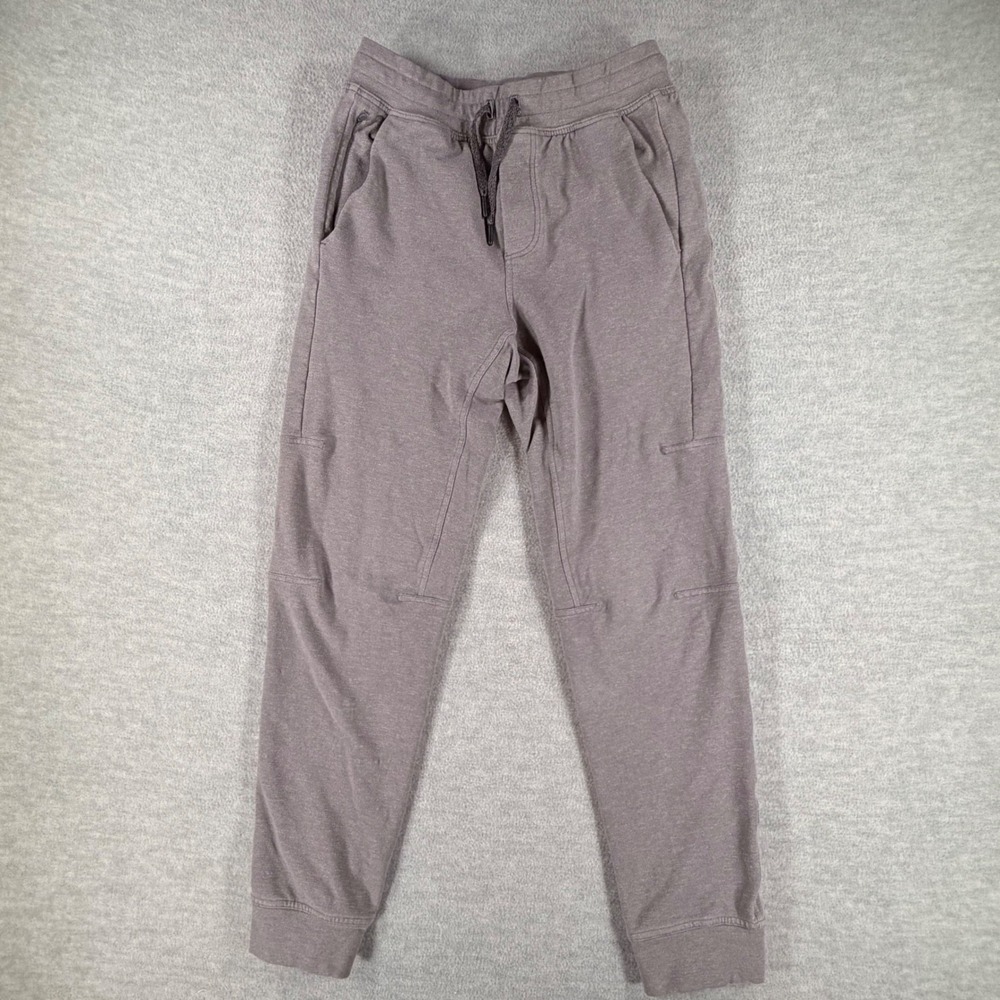 Lululemon City Sweat Joggers Mens Small Grey Heathered French Terry Pants
